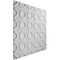 Ekena Millwork Abstract EnduraWall Decorative 3D Wall Panel, White, 19 5/8"W x 19 5/8"H WP20X20ASWH - alternate 5